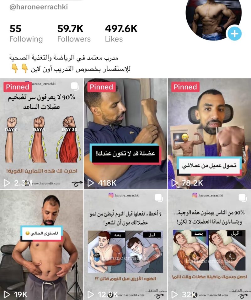 لقطة شاشة للحساب tiktok-haroneerrachki